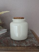 Pot en grès beige