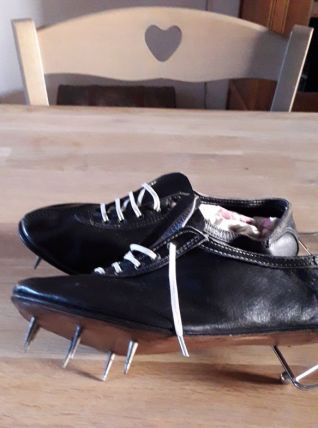 1920 Rarissime chaussures de spint en cuir