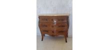 Commode et chevets style Louis XV en bois de rose