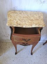 Commode et chevets style Louis XV en bois de rose