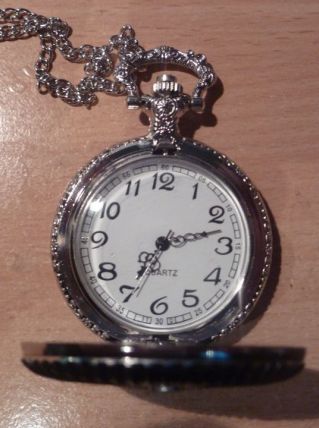 montre à gousset maçonnique ( argentée )