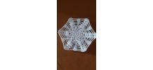 Napperons crochet blanc lot
