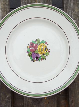 assiette montée Frères Boch la louvière