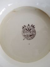 assiette montée Frères Boch la louvière