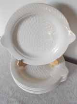 6 assiettes poisson sarreguemines