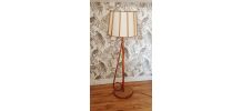 Lampadaire Rotin Vintage