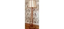 Lampadaire Rotin Vintage