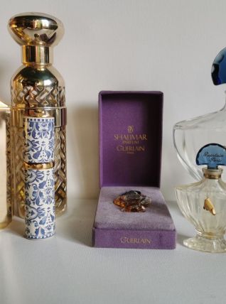 Lot de 6 flacons Shalimar/Guerlain de collection (vides)