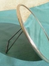 Miroir de barbier rond , vintage