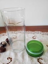 Bocal octogonal hermétique en verre