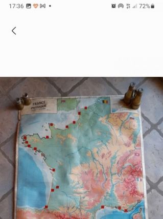 Carte de france d'école 