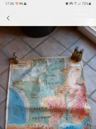 Carte de france d'école 