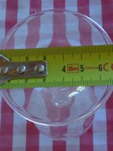 SIX VERRES A PIED "Cristal d'Arques"