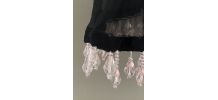 Robe de soirée vintage Betsey Johnson noir/rose