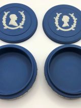 Wedgwood Duo Boîtes Jubilé 1952-1977 Elisabeth II Philippe