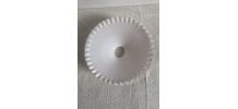 Abat-jour en opaline rose vintage 