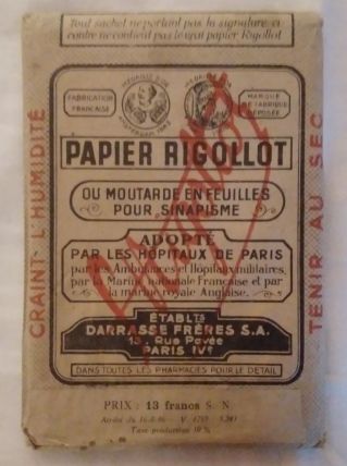 PAPIER RIGOLLOT à la moutarde 