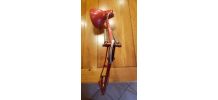 Lampe rouge d'atelier amovible