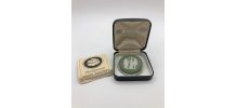 Wedgwood Jasperware - Broche - Argent poinçonné - Vert Olive