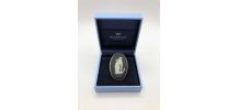Wedgwood Jasperware - Broche - Argent poinçonné  Noir Basalt