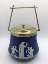 Wedgwood Jasperware - Pot avec Couvercle - Bleu - XIXe