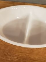Lot de 3 plats vintage en pyrex fleurs vertes