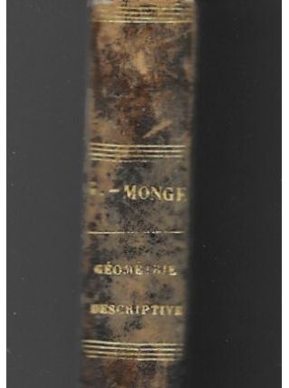 Livre ancien géométrie descriptive Monge 1827