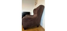 Fauteuil vintage avec repose-pieds