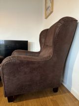 Fauteuil vintage avec repose-pieds