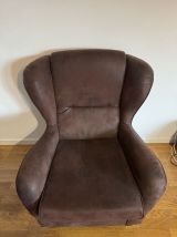 Fauteuil vintage avec repose-pieds