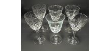 Ensemble de 6 anciens petits verres