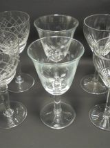 Ensemble de 6 anciens petits verres