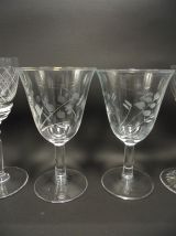 Ensemble de 6 anciens petits verres