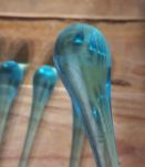  6 gouttes en verre soufflé murano