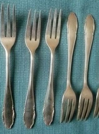 6 fourchettes a gateaux argentée WMF 90-18