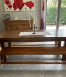 Salle à manger chêne massif Louis Philippe (table bonnetiere