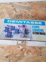 Ensemble demi-tasse en gres