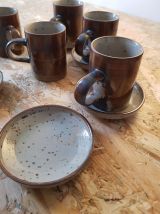 Ensemble demi-tasse en gres