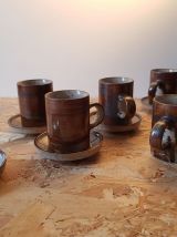Ensemble demi-tasse en gres