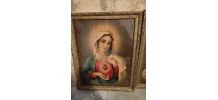  Chromolithographie sacré cœur 
