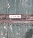 Porte-verres mural en fil de fer X 2