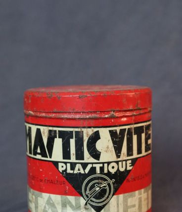 Boîte ancienne en fer « Mastic Vite »