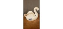 Statuette cygne bleu de Delft