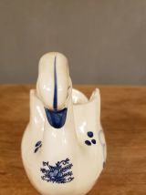 Statuette cygne bleu de Delft