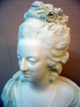 buste Patine sable Marie antoinette(platre armé) H54cm