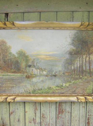 Canal de Bruxelles. Dimensions: 51 x 71 cm.