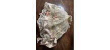 Coiffe Ancienne 1900 en Dentelle Leavers de Calais Rubans et