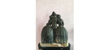 Sculpture ART DECO en régule Arlequin &amp;amp; Colombines 