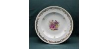 Assiette Vintage en porcelaine de Limoges - Motif style Frag