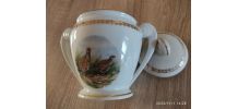 Sucrier et pot a lait porcelaine 
